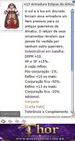+13 Armadura Eclipse do Ártico