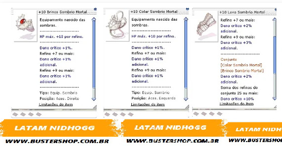 +10 Combo Sombrio Mortal