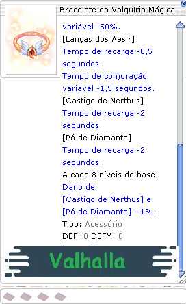 Bracelete da Valquíria Mágica