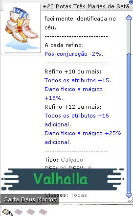 +20 Botas Três Marias de Satã