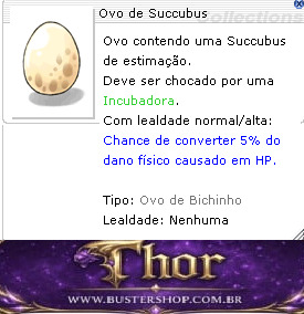 Ovo de Succubus SEM LEAL