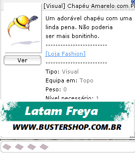 Chapéu Amarelo com Pluma