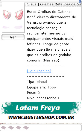 [Visual] Orelhas Metálicas de Gatinho