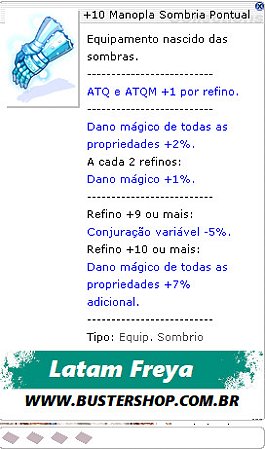+10 Manopla Sombria Durável