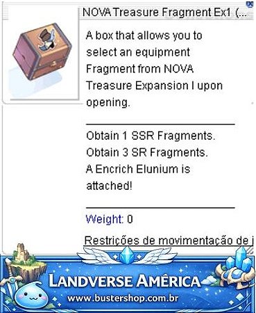 NOVA Treasure Fragment Ex1 ( Selection)