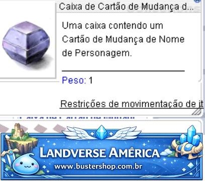 Caixa de Cartão de Mudança de Nome