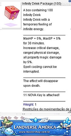 Infinity Drink Package (100)