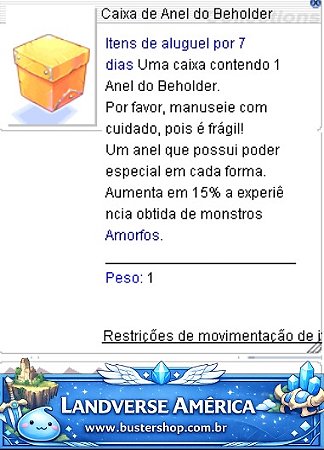 Caixa de Anel do Beholder