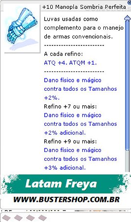 +10 Manopla Sombria Perfeita