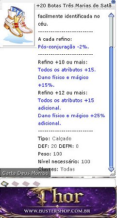 +20 Botas Três Marias de Satã