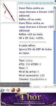 +20 Lança Brutal