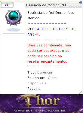Essência de Morroc VIT3
