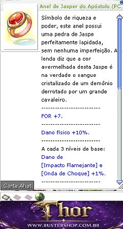 Anel de Jasper da Apóstola PC3