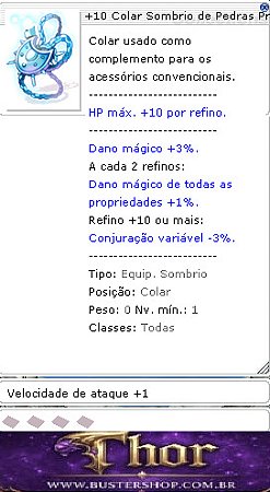 +10 Colar Sombrio de Pedras Preciosas