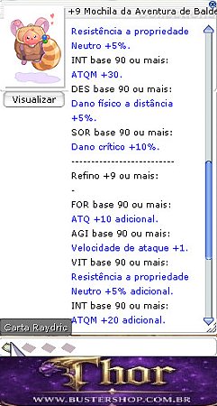 +9 Mochila da Aventura de Balder