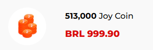 513,000 Joy Coin