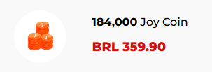 184,000 Joy Coin
