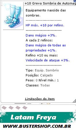 +10 Greva Sombria de Automagia