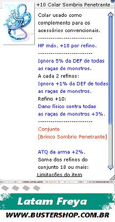 +10 Colar Sombrio Penetrante