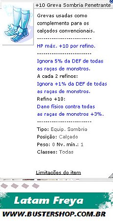 +10 Greva Sombria Penetrante