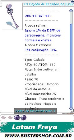 +9 Cajado de Espinhos da Escuridão 3.3