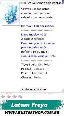 +10 Greva Sombria de Pedras Preciosas