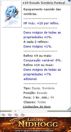 +10 Escudo Sombrio Pontual