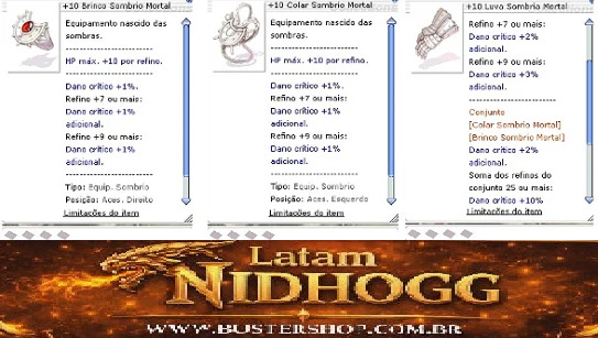 +10 Combo Sombrio Mortal