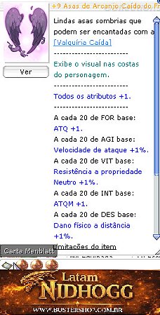 +9 Asas de Arcanjo Caído MIRA