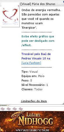 [Visual] Fúria dos Shuras