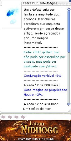 Pedra Flutuante Mágica