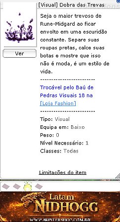 [Visual] Dobra das Trevas