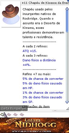 +11 Chapéu de Kiwawa