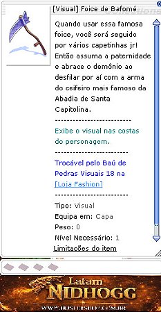 [Visual] Foice de Bafomé