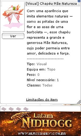 [Visual] Chapéu Mãe Natureza
