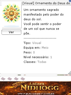 [Visual] Ornamento do Deus do Sol