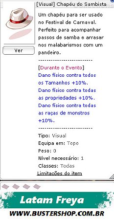 [Visual] Chapéu do Sambista