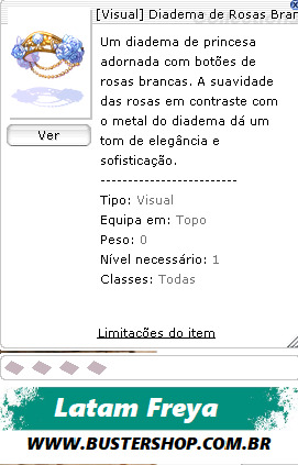 [Visual] Diadema de Rosas Brancas