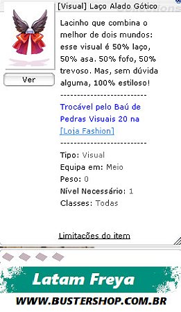 [Visual] Laço Alado Gótico