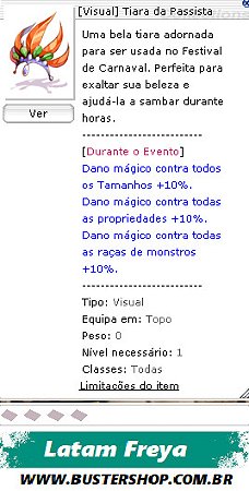 [Visual] Tiara da Passista