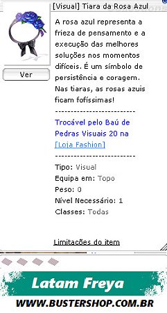 [Visual] Tiara da Rosa Azul