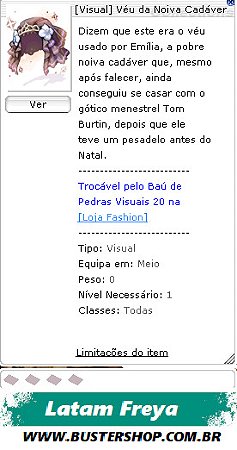 [Visual] Véu da Noiva Cadáver