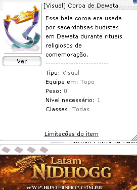 [Visual] Coroa de Dewata