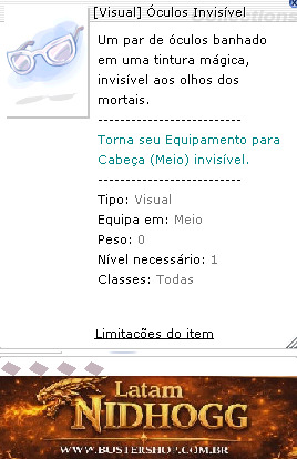 Visual] Óculos Invisível