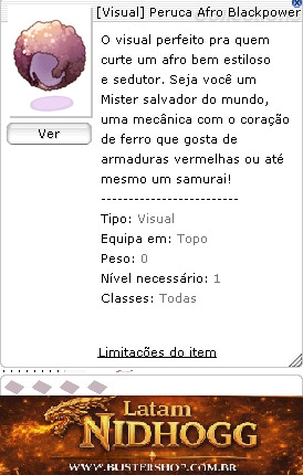 [Visual] Peruca Afro Blackpower