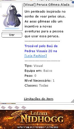 [Visual] Peruca Gêmea Alada