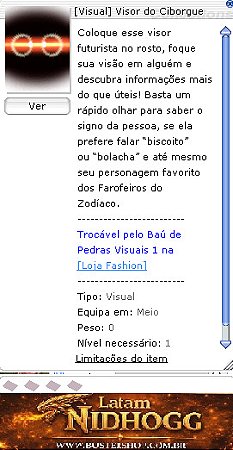 [Visual] Visor do Ciborgue