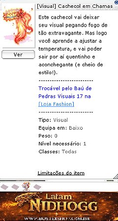 [Visual] Cachecol em Chamas Encantado com Criador