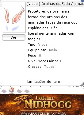 [Visual] Orelhas de Fada Animada Encantada com o Criador