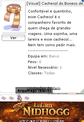 [Visual] Cachecol do Boneco de Neve Arquimago